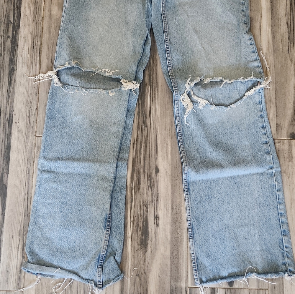 Zara High Rise Women Jeans - Light Blue - Picture 6 of 7